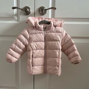Toddler Girl Ralph Lauren Pink Down Jacket with Hood Size 2